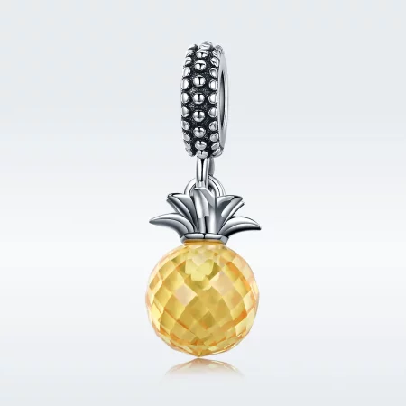 Pandora Style Silver Pineapple Dangle - SCC150