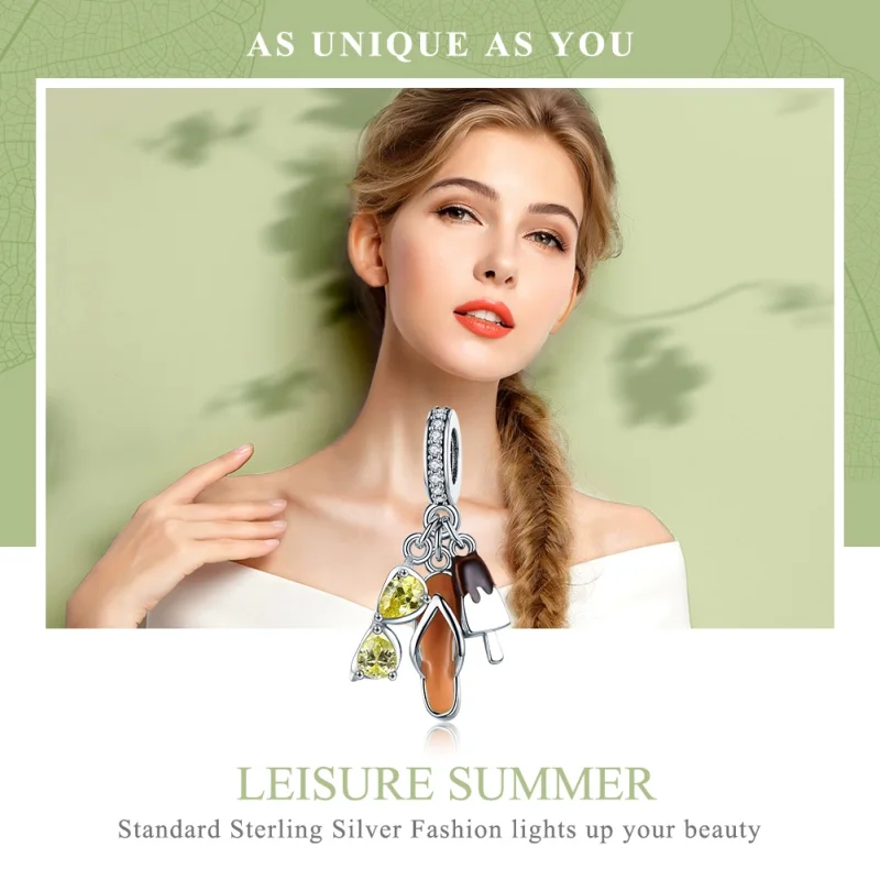 (image for) Pandora Style Silver Pleasant Summer Dangle - SCC770 - View 6