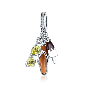 (image for) Pandora Style Silver Pleasant Summer Dangle - SCC770