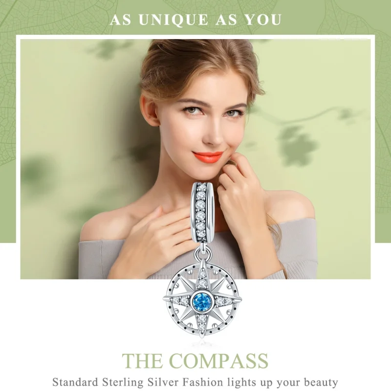 (image for) Pandora Style Silver Polaris Dangle - SCC847 - View 6