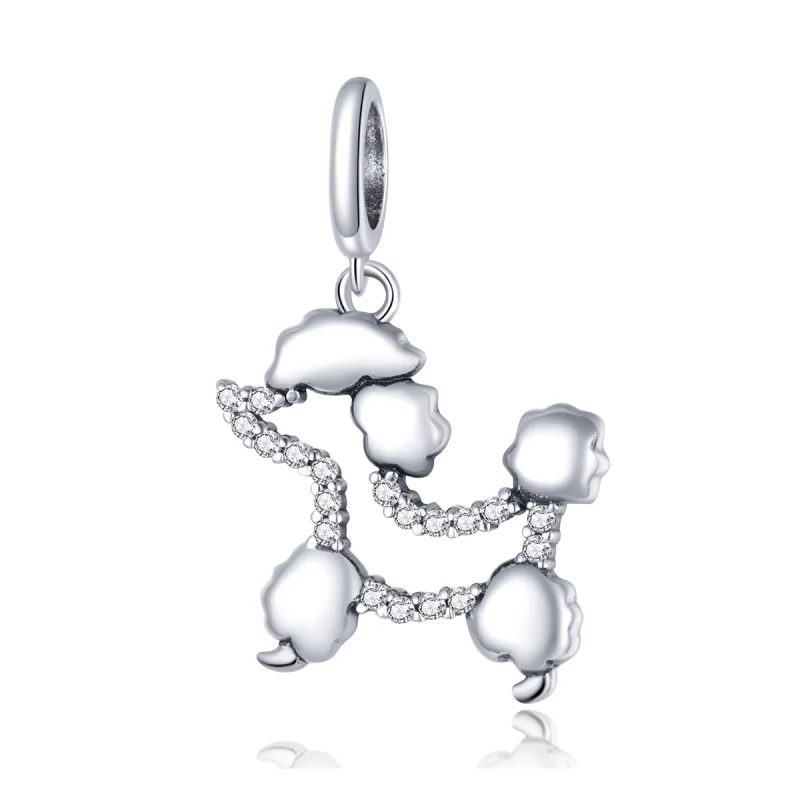 (image for) Pandora Style Silver Poodle Silhouette Dangle - SCC1681 - Product Image