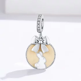 Pandora Style Silver Rabbit Dangle - SCC1439 Pandora Style Silver Rabbit Dangle - SCC1439