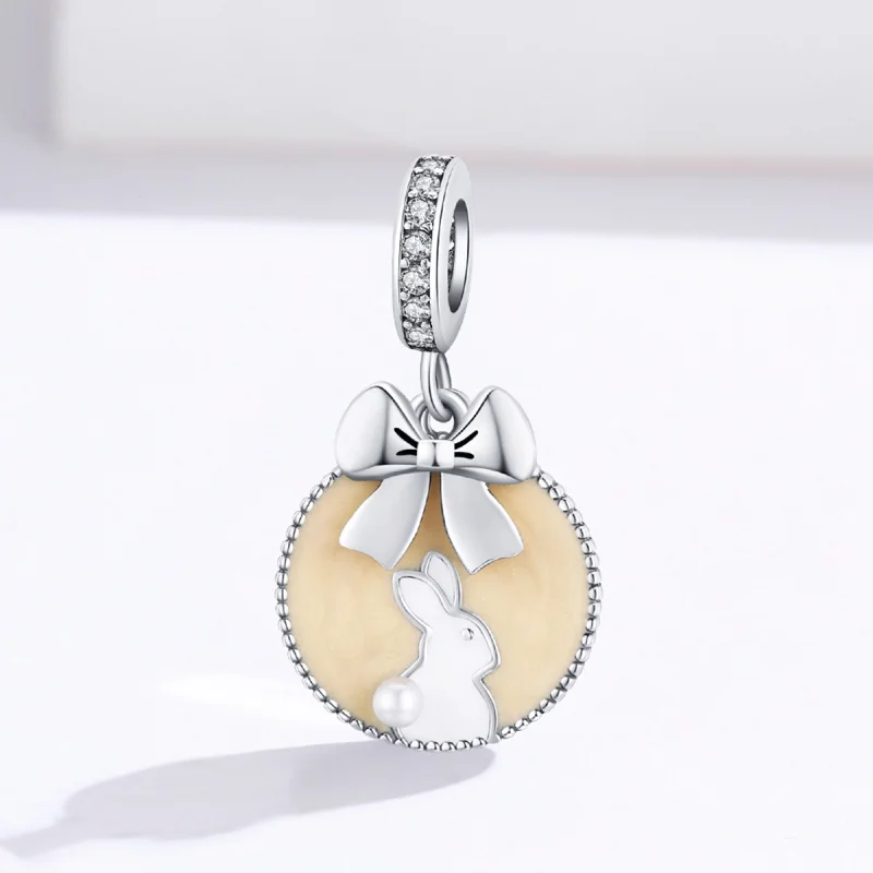 (image for) Pandora Style Silver Rabbit Dangle - SCC1439 - View 2