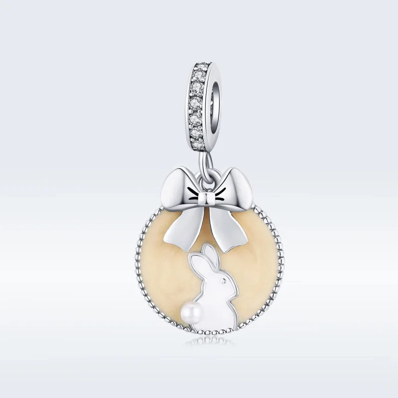 (image for) Pandora Style Silver Rabbit Dangle - SCC1439 - View 5