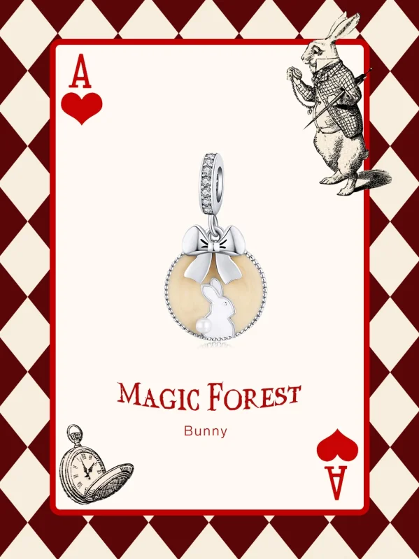 (image for) Pandora Style Silver Rabbit Dangle - SCC1439 - View 6