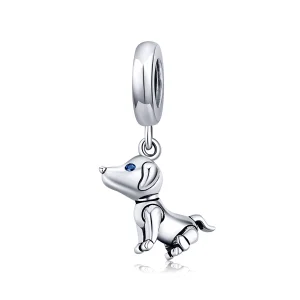 (image for) Pandora Style Silver Robot Dog Dangle - SCC1468