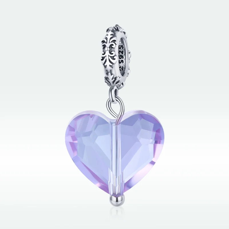 (image for) Pandora Style Silver Romatic Love Dangle - SCC1816 - View 5