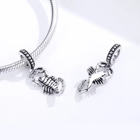 Pandora Style Silver Scorpio Dangle - SCC1329
