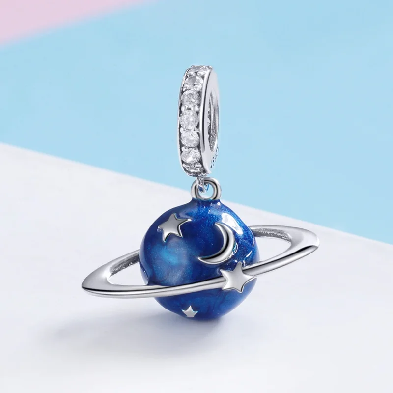 (image for) Pandora Style Silver Secret Planet Dangle - SCC933 - View 2