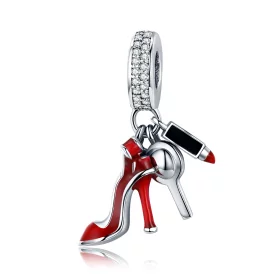 Pandora Style Silver Sexy Dressing Dangle - SCC457