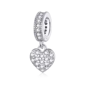 Pandora Style Silver Shiny Love Dangle - BSC211 Pandora Style Silver Shiny Love Dangle - BSC211