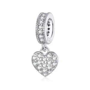 (image for) Pandora Style Silver Shiny Love Dangle - BSC211