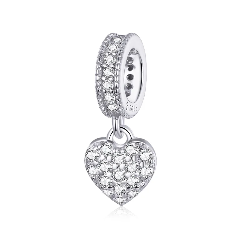 (image for) Pandora Style Silver Shiny Love Dangle - BSC211 - Product Image