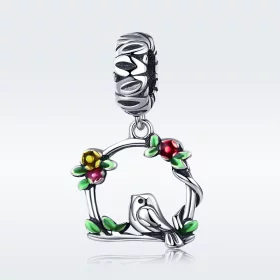 Pandora Style Silver Spring Bird Dangle - SCC645 Pandora Style Silver Spring Bird Dangle - SCC645