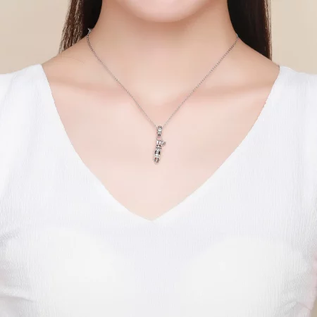 Pandora Style Silver Sticky Cat Dangle - SCC930