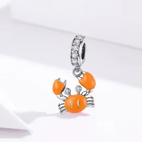 Pandora Style Silver Summer Crab Dangle - BSC076 Pandora Style Silver Summer Crab Dangle - BSC076