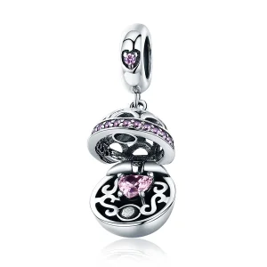 (image for) Pandora Style Silver Surprise of Love Dangle - SCC689