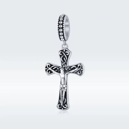 Pandora Style Silver The Cross of Jesus Dangle - SCC1407