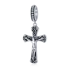 Pandora Style Silver The Cross of Jesus Dangle - SCC1407 Pandora Style Silver The Cross of Jesus Dangle - SCC1407