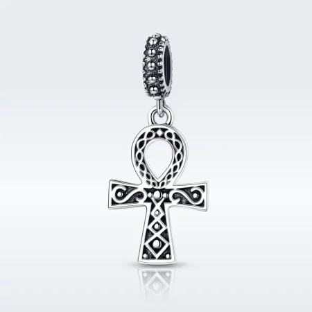Pandora Style Silver The Cross of The Power of Retro Faith Dangle - SCC185