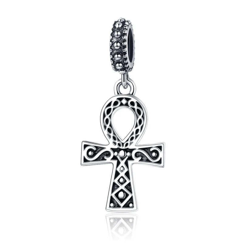 (image for) Pandora Style Silver The Cross of The Power of Retro Faith Dangle - SCC185 - Product Image