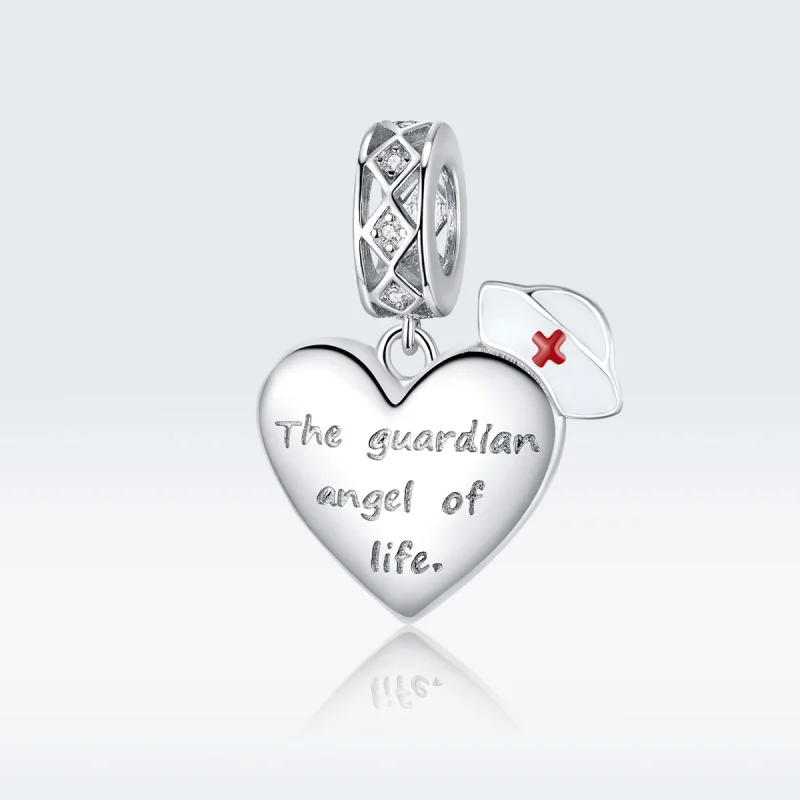 (image for) Pandora Style Silver The Guardian Angel of Life Dangle - BSC307 - View 5