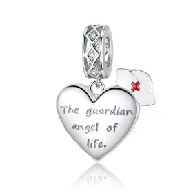 Pandora Style Silver The Guardian Angel of Life Dangle - BSC307 Pandora Style Silver The Guardian Angel of Life Dangle - BSC307