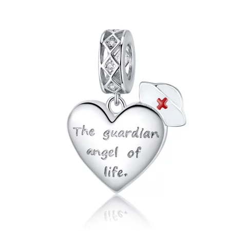 Pandora Style Silver The Guardian Angel of Life Dangle - BSC307 Pandora Style Silver The Guardian Angel of Life Dangle - BSC307