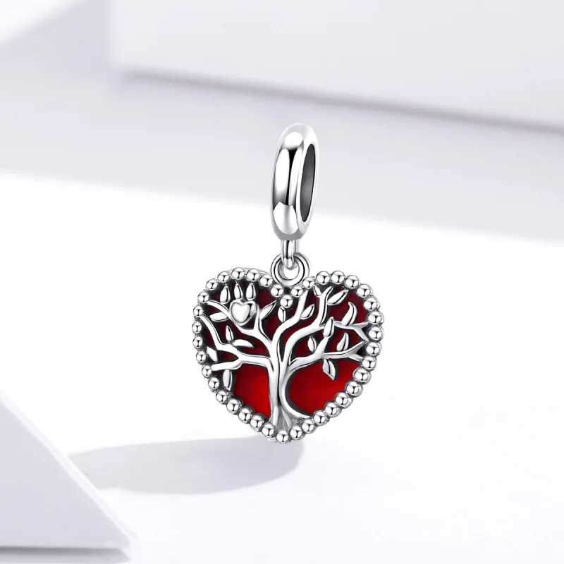 (image for) Pandora Style Silver Tree of Love Dangle - SCC1556 - View 3