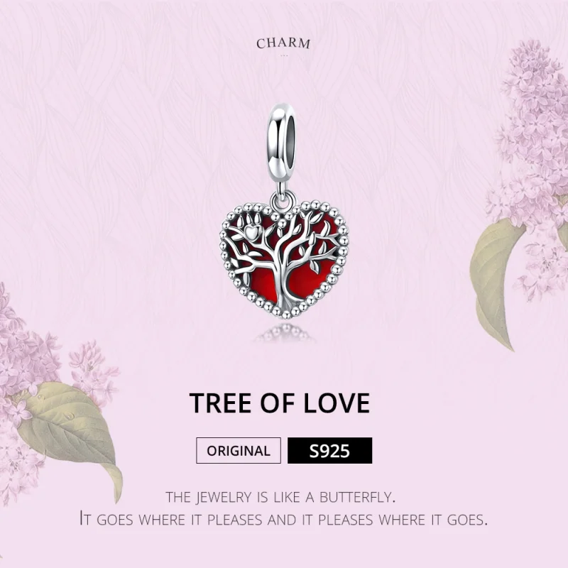 (image for) Pandora Style Silver Tree of Love Dangle - SCC1556 - View 6