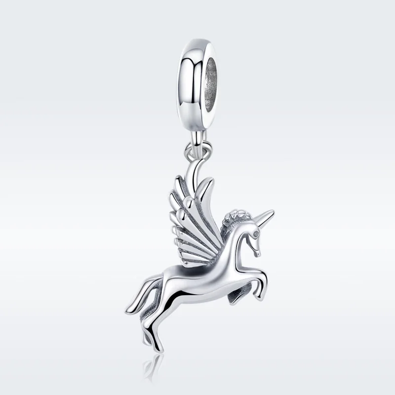 (image for) Pandora Style Silver Unicorn Memory Dangle - SCC704 - View 3
