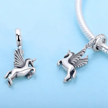 Pandora Style Silver Unicorn Memory Dangle - SCC704