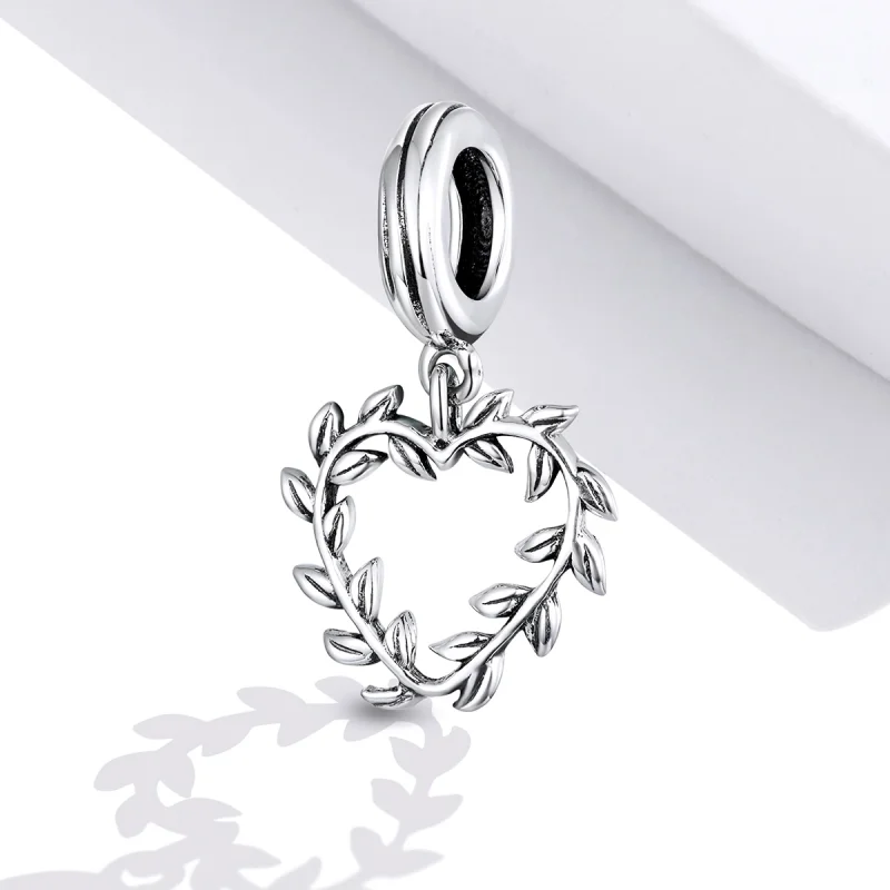(image for) Pandora Style Silver Weave Love Dangle - SCC1520 - View 2