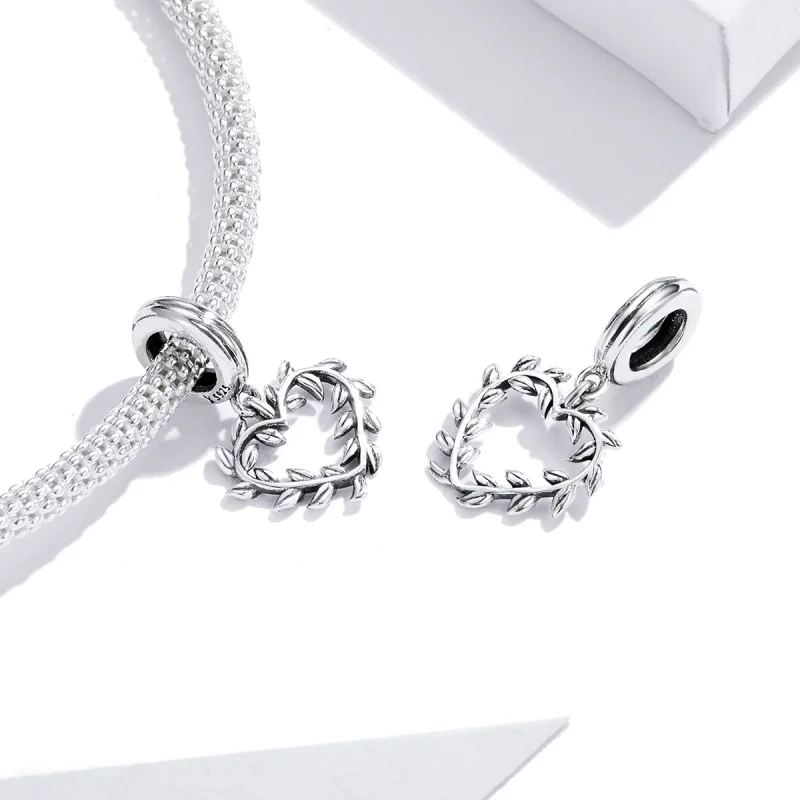(image for) Pandora Style Silver Weave Love Dangle - SCC1520 - View 4
