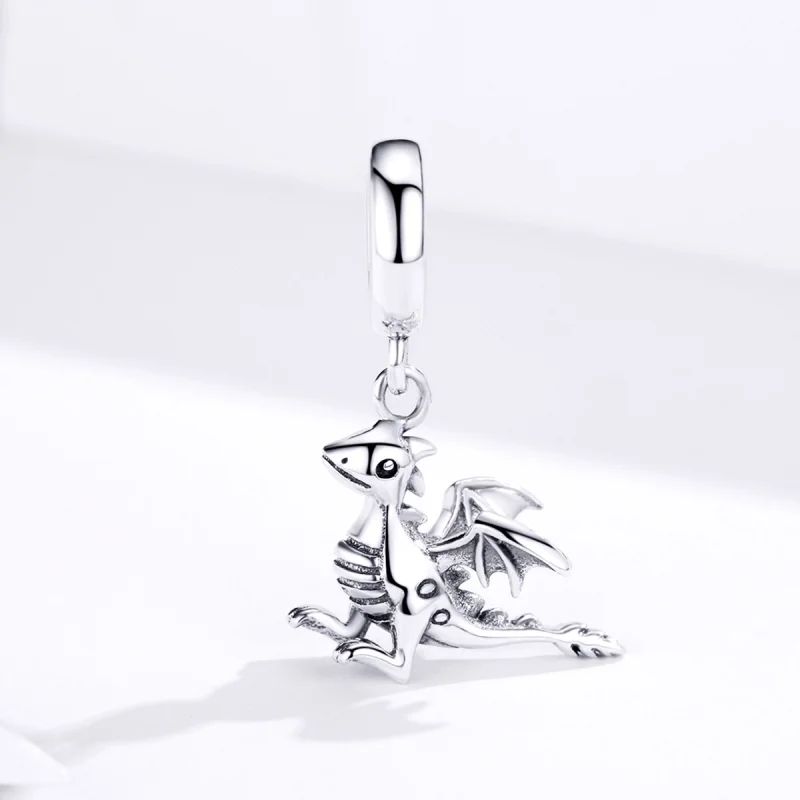(image for) Pandora Style Silver You Are Magic Dragon Dangle - SCC1322 - View 2