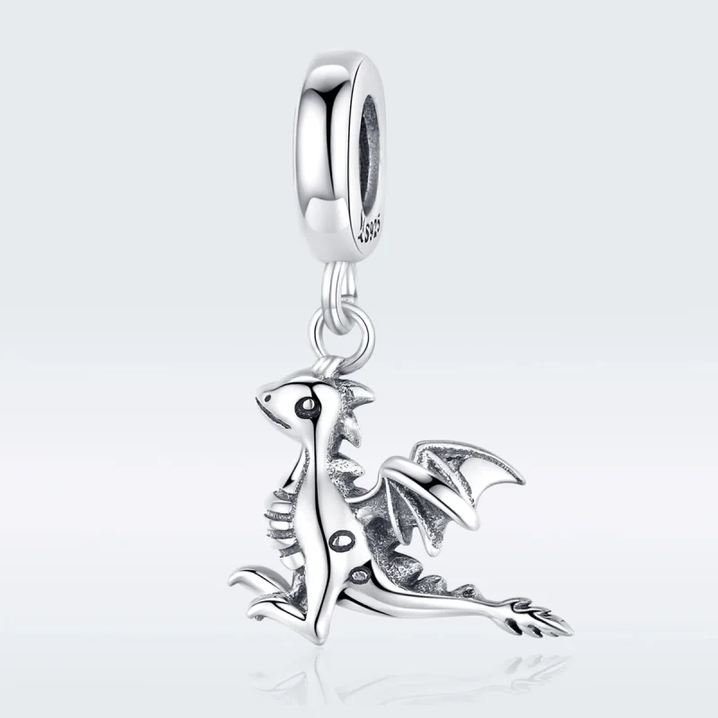 (image for) Pandora Style Silver You Are Magic Dragon Dangle - SCC1322 - View 5