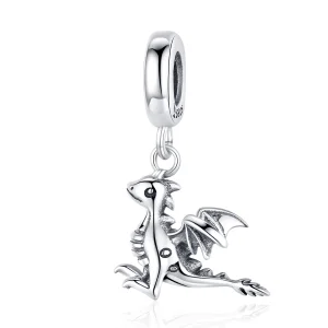 (image for) Pandora Style Silver You Are Magic Dragon Dangle - SCC1322