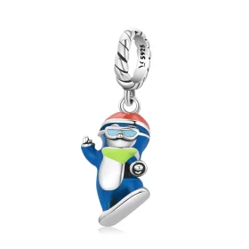 Pandora Style Ski Penguin Dangle - SCC2003 Pandora Style Ski Penguin Dangle - SCC2003