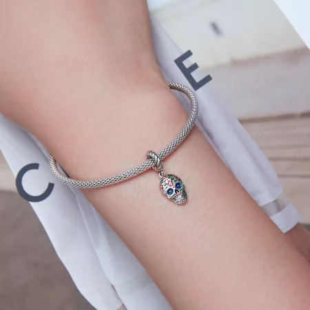 Pandora Style Skull Dangle - SCC2361