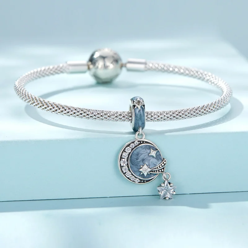 (image for) Pandora Style Star Galaxy Dangle - SCC2369 - View 3