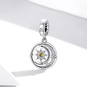 Pandora Style Stars and Moon Flow Dangle - BSC477 Pandora Style Stars and Moon Flow Dangle - BSC477