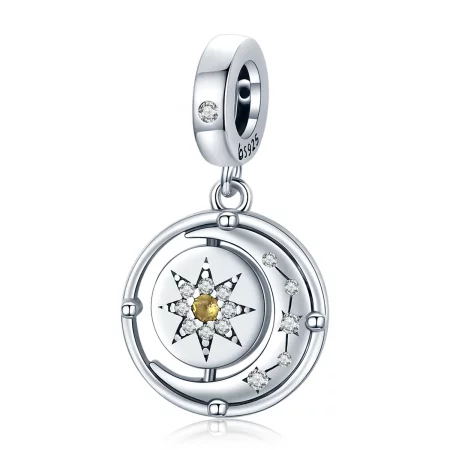 Pandora Style Stars and Moon Flow Dangle - BSC477