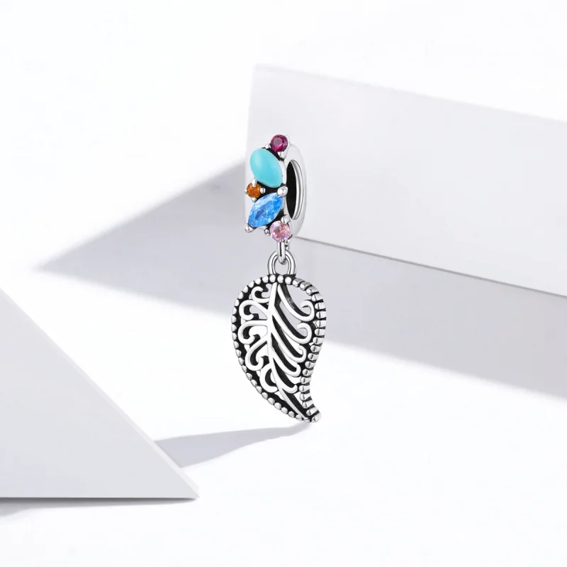 (image for) Pandora Style Style Leaves Dangle - BSC455 - View 2