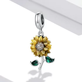 Pandora Style Sunflower Dangle - SCC2079