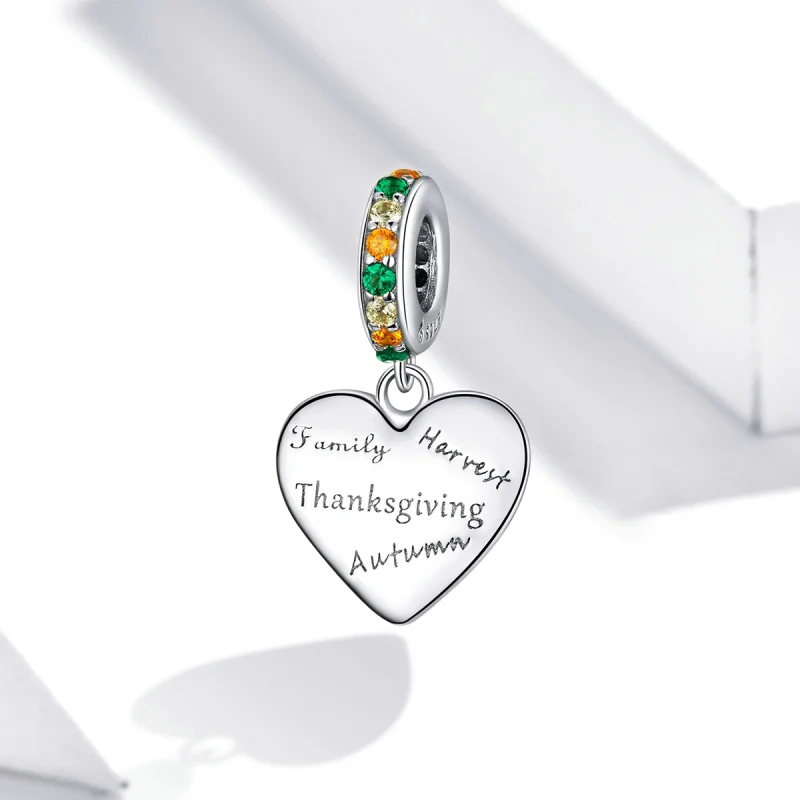 (image for) Pandora Style Thanksgiving Love Dangle - BSC344 - View 2