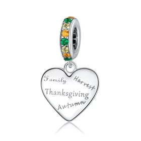 Pandora Style Thanksgiving Love Dangle - BSC344