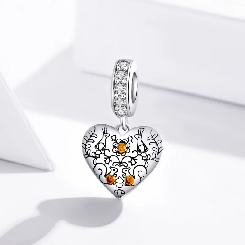 (image for) Pandora Style Vine Pine Cones Dangle - SCC1600 - View 2