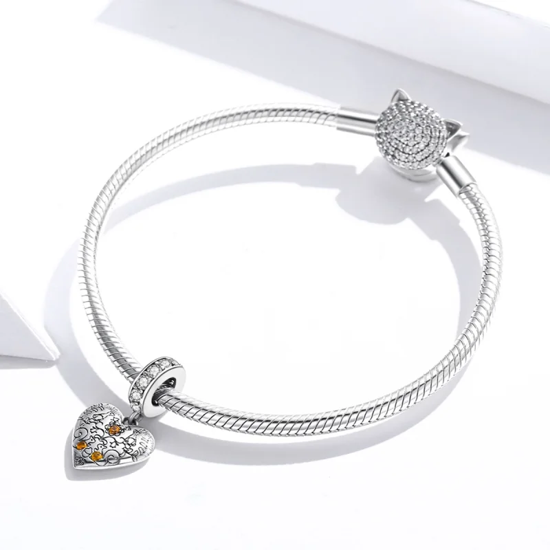 (image for) Pandora Style Vine Pine Cones Dangle - SCC1600 - View 3