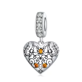 Pandora Style Vine Pine Cones Dangle - SCC1600