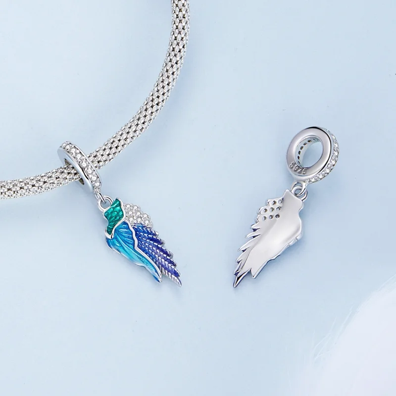 (image for) Pandora Style Wing Dangle - BSC701 - View 4